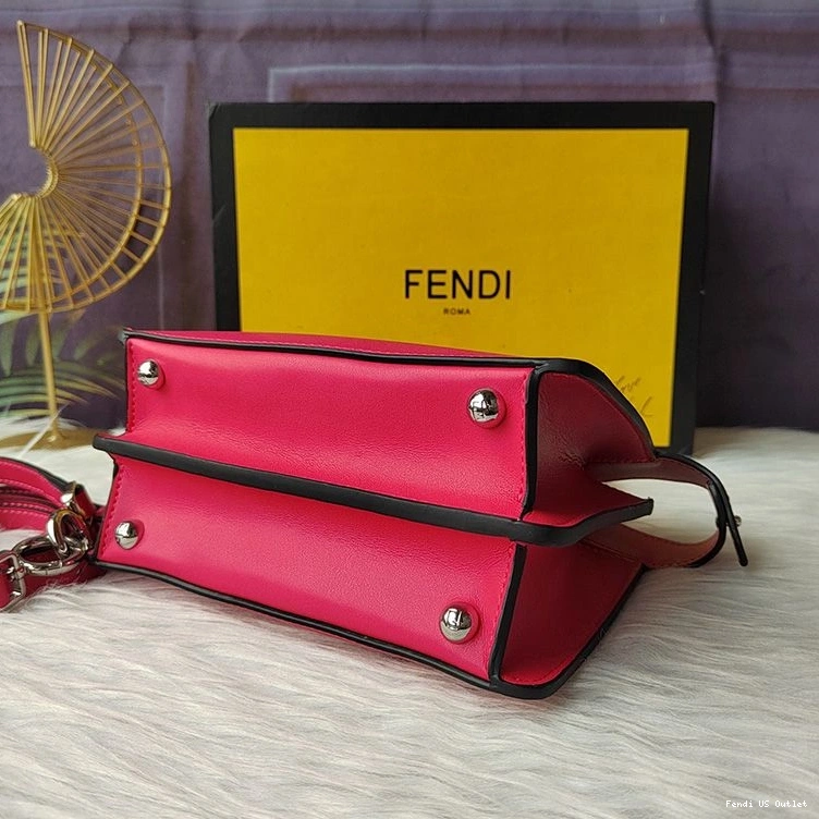 Cheap HOT In Nappa Bag ISeeU Peekaboo Fendi Rose Leather Petite 0722